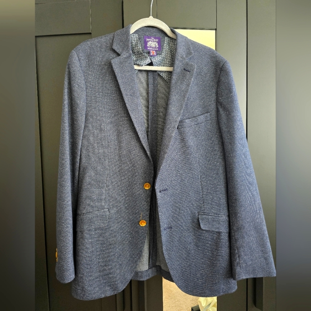 Men's Blue Savile Row Blazer